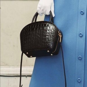 Mulberry FW18 croc embossed handbag